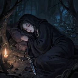 dark, night mage that makes everyone very sleepy