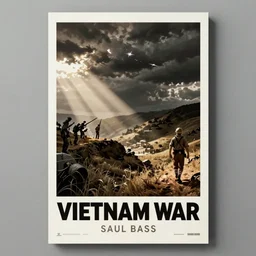 a poster about the vietnam war by saul bass
