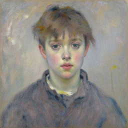portrait painting of monet by greg rutkowski