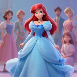 princess ariel, hyper - detailed matte digital painting, concept art, fantastically pastel colors, by jesper elsing and lois van baarle and ilya kuvshinov and ian spriggs, cinematic lighting, studio quality, octane render, smooth render, trending on artstation hq
