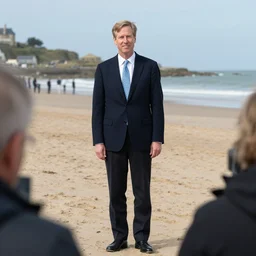 pete buttigieg on the beaches of normandy