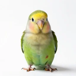 fluffy kiwi bird, studio photography, full body, isolated on a pure white background, centered, entire subject in frame, sharp focus, soft studio lighting