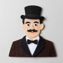 groucho marx made out of felt