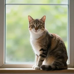 Really cool windows background photo of a cat
