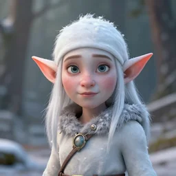 Snow Elf portrait, octane render, 8k, cinematic, hyperrealism, artstationhd