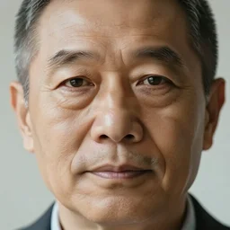 close up face male portrait 60 years old