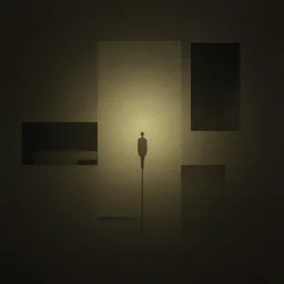 brutalist concept art. boards of canada album art, film, soft lighting, nostalgia