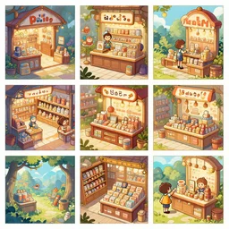photo cartoon bd illustration comic manga painting of store environement : 5 fantasy environement, digital painting : 1 fat brush concept sketch artist bd enki bilal : 1 0