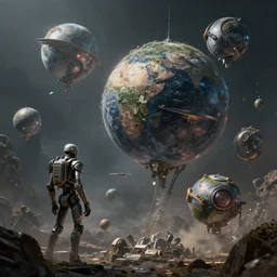 spawning of autonomous worlds, highly detailed, excellent composition, cinematic concept art, dramatic lighting, trending on artstation,