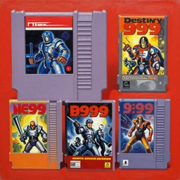 1 9 9 9 retro box art nes. commodore 6 4. destiny. contra. artgerm. coherent. keith parkinson. oil on canvas