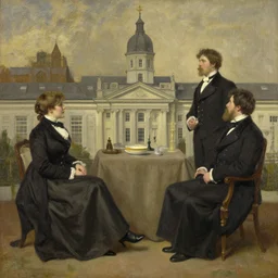 and enterprises of great pith and moment, victorian, oil