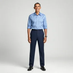 a 5 0 s pinup full body portrait of barack obama