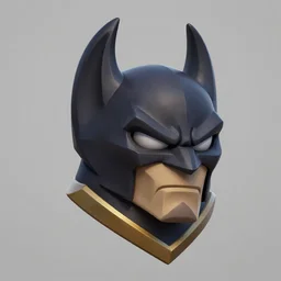 bat head, stl render, in the style of activision blizzard, in the style of hearthstone