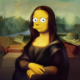 mona lisa on the simpsons