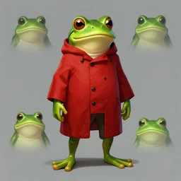 character concept art page of a humanoid frog butcher with a red coat as an enemy in spyro the dragon video game concept art, spyro trilogy remaster concept art, playstation 1 era, activision blizzard style concept art, 4 k resolution concept art