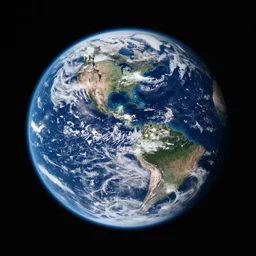 photograph of the earth as seen from the space station entire planet
