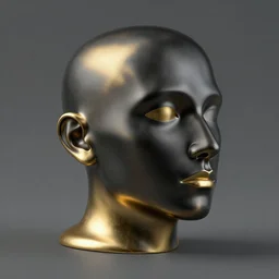 a head made out of melting metal, it is of black and golden and red color, it is wearing sunglasses and a hat, there are flowers all around it, blue paint melting, vogue cover style, greg rutkowski style, quetzalcoatl style, vincent di fate style, artgerm style, basquiat style