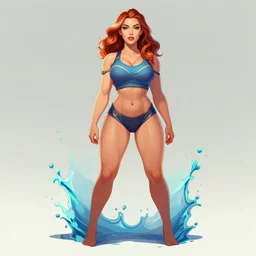 Splash art of Amber Heard from league of legends by Alex Flores, Chengwei Pan, Bo Chen, Jennifer Wuestling, 4K, UHD, High quality, Trending on Artstation HQ; Foreground : Amber Heard alone ; Background : simple color; Full Body with feet visible : Perfectly drawned arms, small waist, hugest hips, thick thighs; Wear : SFW clothes hiding bust and crotch; Face : Perfectly drawed perfect face, eyes and lips