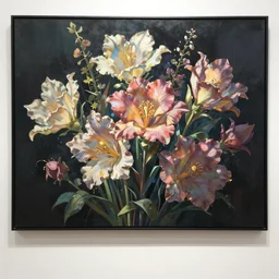 flowers, artwork by tomokazu matsuyama, takato yamamoto, medium shot