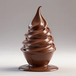 3 d liquid chocolate tornado, 3 d render, global illumination, hdri, redshift render, ultra glossy