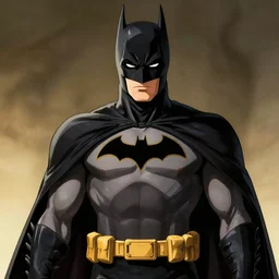 batman, anime, highly detailed, digital art, centered, portrait, colored accurately, in the style of kentaro miura
