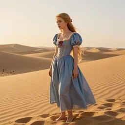 golden hour, epic proportion, beautifull hyper realistic rapunzel in a desert, gorgeous lighting by kim jung giu weta studio, elvgren, mucha, bautista and norman rockwell and greg rutkowski and tom bagshaw and james gurney and lucasfilm,