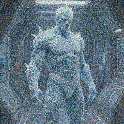 a superhero man who is made of ice, ice and snow for skin he is standing in a spaceship corridor, cinematic, graphic novel, matte fantasy painting, extremely high detail, photo realistic, 4k, post processed, Artstation
