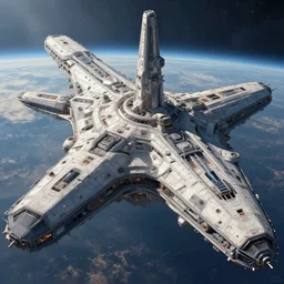 beautiful and colossal rendering of a huge generationship spaceship, intricate details, digital painting, sci fi, space, volumetric lighting by feng zhu, 4 k