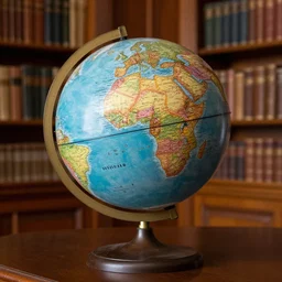 globe from 1 4 9 5 in a british private library