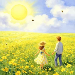 🌼🌼🌼🦋🐝☀️☁️ by Thomas Kinkade and Greg Rutkowski
