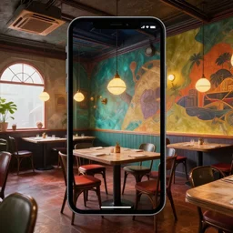 space octane render restaurant phone wallpaper colorful lightroom surreal weta digital vintage room