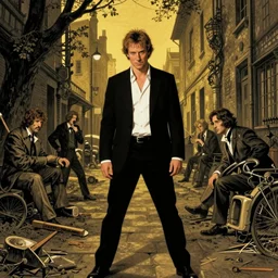pulp fiction movie, art by jheronimus bosch