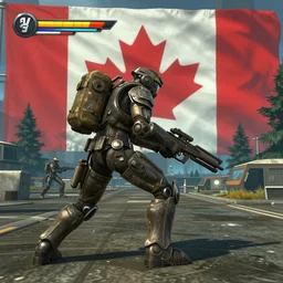 screenshot of an unreleased metal gear game set in canada