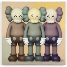 abstract shapes by shusei nagaoka, kaws, david rudnick, airbrush on canvas, pastell colours, cell shaded, 8 k,