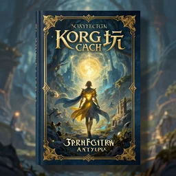 a high fantasy book cover, fantasy illustration