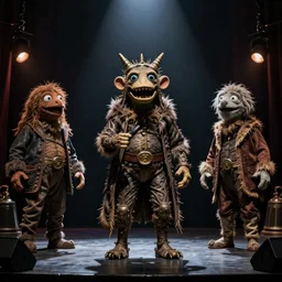 cthulhu muppet show h r giger brian froud hieronymus bosch dark cinematic lighting 8 k unreal engine