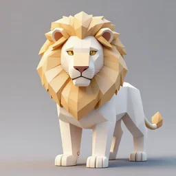 aesthetic portrait commission of a albino male furry anthro low - poly lion, character design by charlie bowater, ross tran, artgerm, and makoto shinkai, detailed, inked, western comic book art, 2 0 2 1 award winning painting