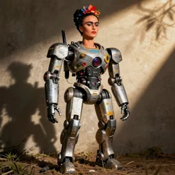 mecha robot designed by frida kahlo