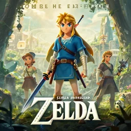 movie poster, zelda fallen, by sylvain sarrailh, rhads, ferdinand knab, trending on artstation