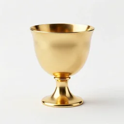 japanese golden goblet, clean 3d render, octane render, isolated on a pure white background, centered, entire object in frame, sharp focus, soft studio lighting