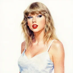 sexy taylor swift as a water color painting by vicente romero redondo, hajime sorayama