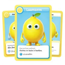 lemon monster trading cards