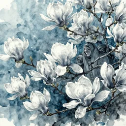 a beautiful amazing render of magnolia ink plumes in water by josh bayer and olivia de berardinis and ed benedict, featured on artstation, featured on behance, f 1 6, high speed camera, octane render, 8 k