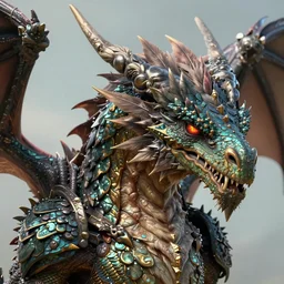 close up headshot extremely detailed, 3d Dragon artwork character design by wlop, arvalis, George lucas, artgerm, in the style of League of legends, ARK survival, Skyrim HD, Breath of the wild, amazing artwork on artstation high detail, detailed feathers, textures, scales and fur, 3d render