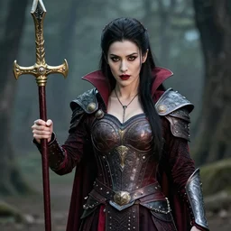 photo of a real-life beautiful vampire warrior