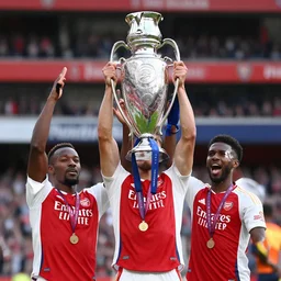 “Arsenal Football Club winning the English Premier League”