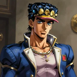 jerma985 as a jojo's bizarre adventure character, detailed