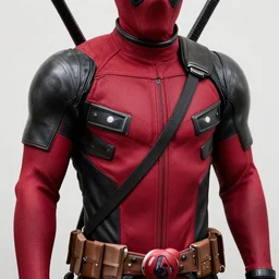 Deadpool suit made out of cloth 4K quality super realistic