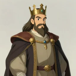 portrait of medieval old king, artstation, detailed cartoon, elegant, digital painting, concept art, smooth, sharp focus, illustration, ghibli, makoto shinkai, don bluth, fujita goro, tom whalen, giraud, akihiko yoshida, moebius, 8 k