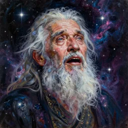 beautiful oil painting with high detail of a wise Space ent(Crying) made of stars and plasma, hybrid from dungeons and dragons and art direction by James Cameron ;by artgerm; wayne reynolds art station; cinematic quality character render; low angle; ultra high quality model; production quality cinema model